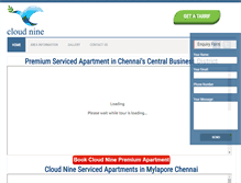 Tablet Screenshot of cloudnineservicedapartments.com